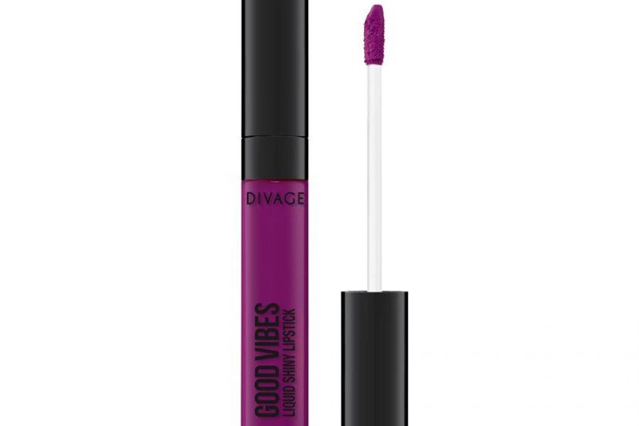 Divage -Good Vibes Liquid Shiny Lipstick No. 01 - True Purple (4.5ml)