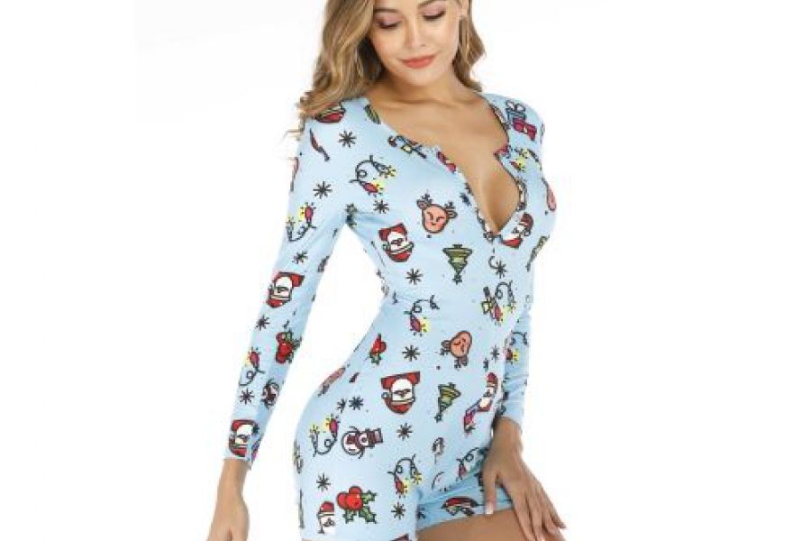 Onesie Women Pajamas - Bluenight