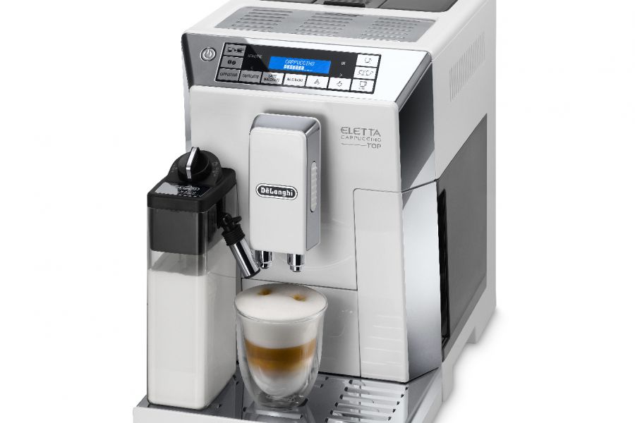 De'Longhi - Eletta Cappuccino Top Cream Coffee Machine White ECAM45.760.W
