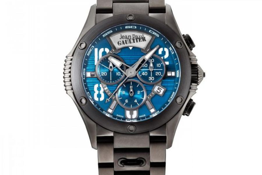 Jean Paul Gaultier - Swiss Made Men Black & Blue Watch
